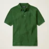 Polo à mailles texturées