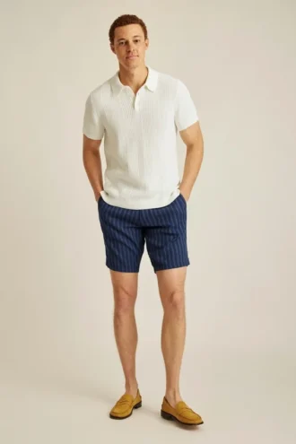 Polo à mailles verticales