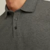 Polo à manches longues en piqué extensible