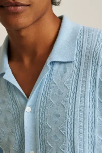 Polo-pull Cabana à torsades