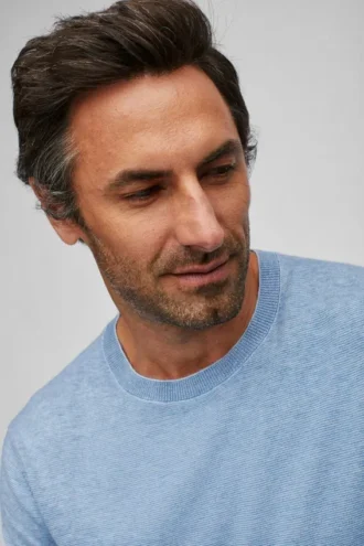 Pull à col rond en coton éco