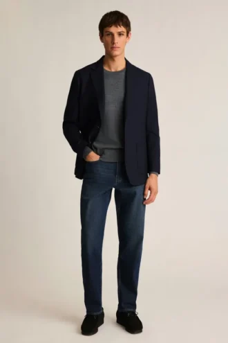 Pull à col rond en laine mérinos lavable