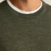 Pull à col rond en laine mérinos lavable