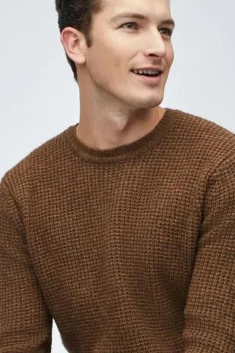 Pull à col rond en mélange de yak