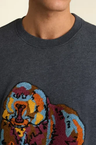 Pull à col rond en polaire ultra-douce Critter