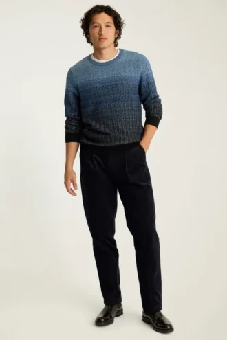 Pull à col rond ombré