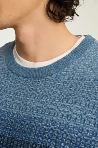 Pull à col rond ombré