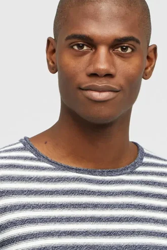 Pull à col roulé en coton et cachemire