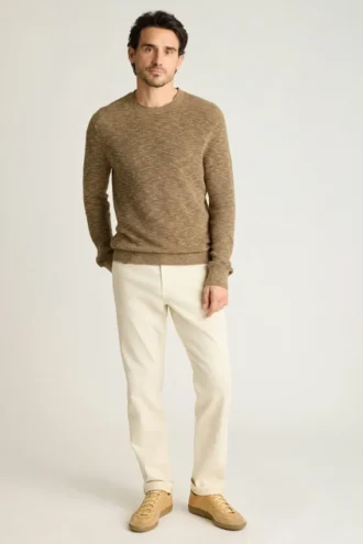 Pull à col roulé pour homme par Bonobos | Tricot de transition en lin et coton