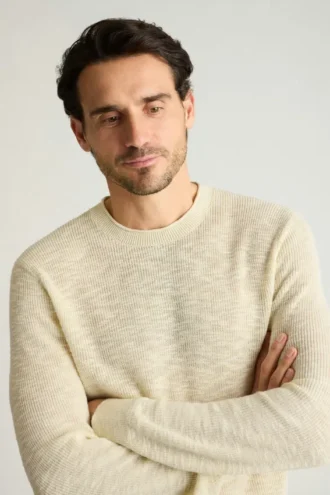 Pull à col roulé pour homme par Bonobos | Tricot de transition en lin et coton