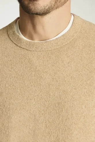 Pull en coton bouclé