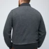 Pull en laine mérinos à demi-zip, grandes tailles