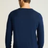 Pull en laine mérinos lavable à col en V