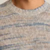 Pull en mélange d&rsquo;alpaga teint par sections