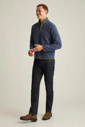 Pull en molleton à boutons-pression