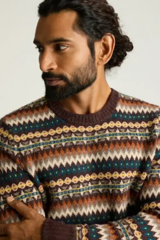Pull Fair Isle d&rsquo;automne