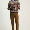 Pull Fair Isle NYC | Pull Fair Isle pour homme avec les icônes de NYC