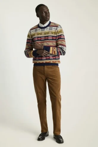 Pull Fair Isle NYC | Pull Fair Isle pour homme avec les icônes de NYC