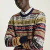 Pull Fair Isle NYC | Pull Fair Isle pour homme avec les icônes de NYC