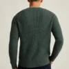 Pull gaufré en mélange de laine de yack