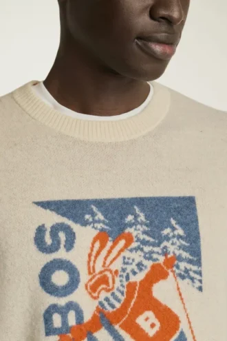 Pull Ski Bunny en mérinos extra-fin | Pull de ski et d&rsquo;après-ski rétro