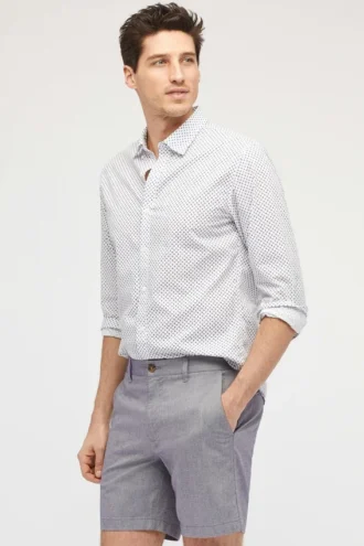 Short chino extensible Oxford