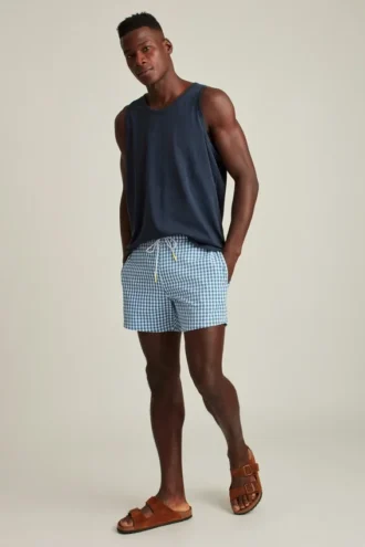 Short de surf en seersucker