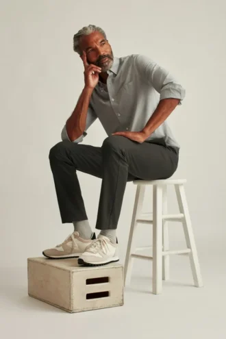 Stretch Washed Chino : coupe ajustée et Slim Fit