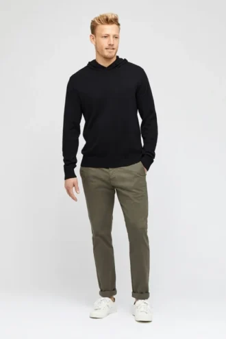 Sweat à capuche en coton et cachemire