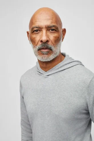 Sweat à capuche en coton et cachemire lavable