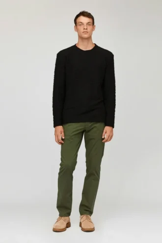 Sweat-shirt à col rond texturé