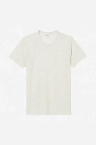 T-shirt à col rond en fil filé | Grandes tailles