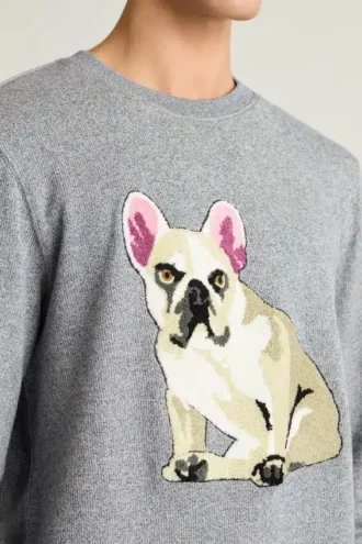 T-shirt à col rond en molleton français Critter