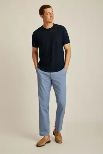 T-shirt en maille mélangée lin