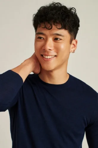 T-shirt hybride en laine mérinos