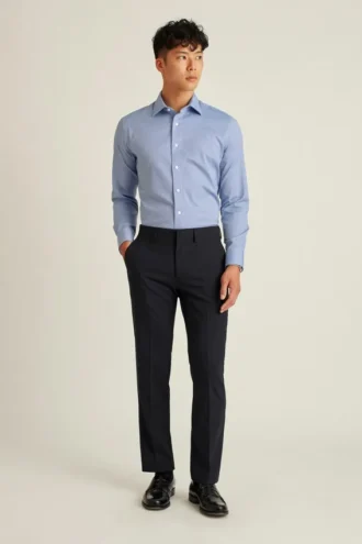 Une chemise pour le bureau et le dîner – Chemise boutonnée à porter par-dessus le pantalon
