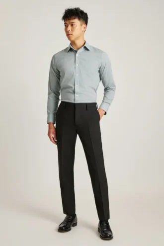 Une chemise pour le bureau et le dîner – Chemise boutonnée à porter par-dessus le pantalon