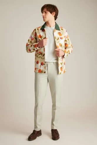 Veste-chemise en toile stretch