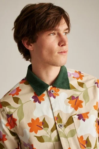 Veste-chemise en toile stretch