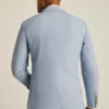 Veste de costume en chambray stretch portugais