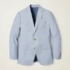 Veste de costume en chambray stretch portugais
