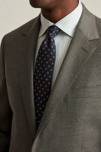 Veste de costume en laine brossée stretch italienne