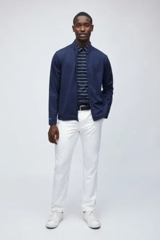 Veste de golf doublée en polaire