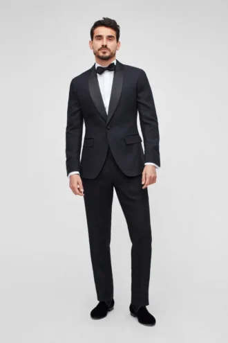 Veste de smoking en lin italien extensible Capstone