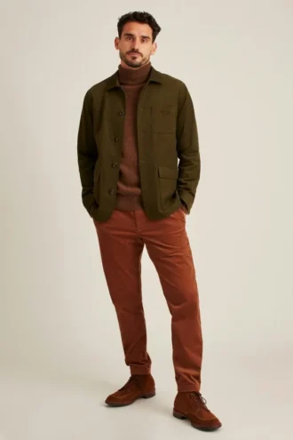 Veste de travail en coton italien suédé