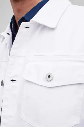 Veste en denim teint en pièce