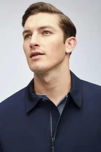 Veste en nylon à fermeture éclair intégrale