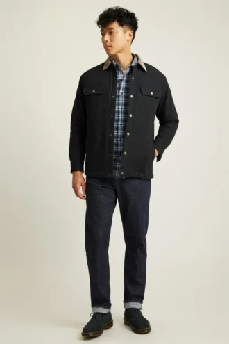 Veste en toile doublée de polaire Teddy