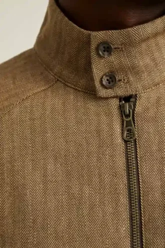 Veste Harrington en lin Bonobos : durable, chic et élégante